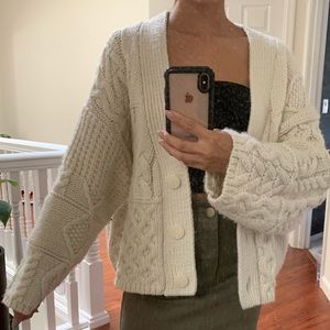 Zara Cable Knit Chunky Sweater